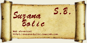 Suzana Bolić vizit kartica